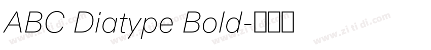 ABC Diatype Bold字体转换